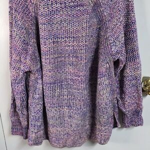 JohnPaulRichard Purple and Pink Knit Sweater